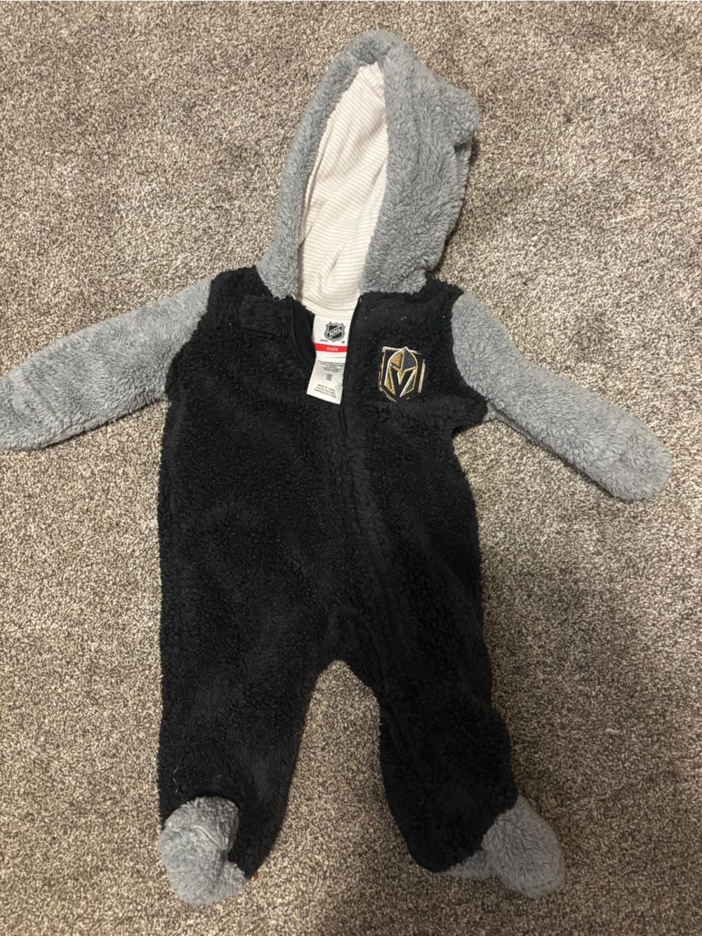Las Vegas Golden Knights Baby Plush Fleece Onesie